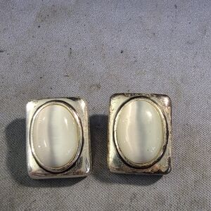 Elegant Gold and Cream Earrings By Roman